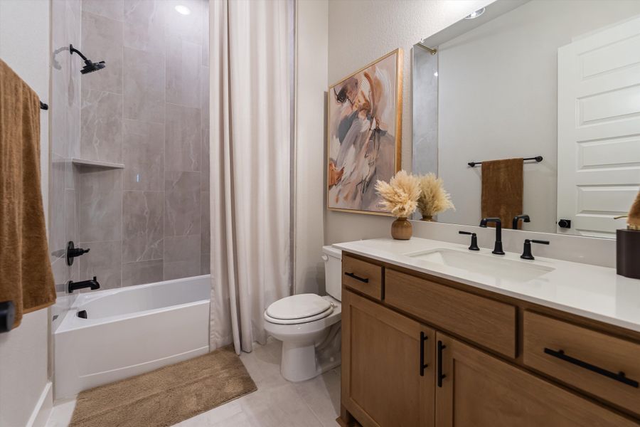 Furnished interior in a model home at Grayson Ridge in Van Alstyne (Image 6).