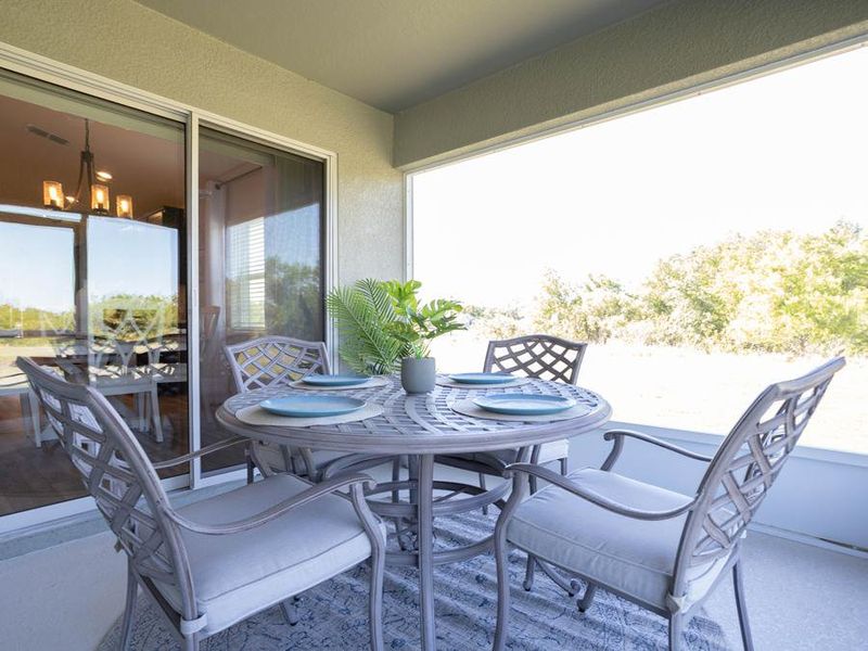 These new homes include desirable features, such as a covered lanai for outdoor living - Raychel home plan