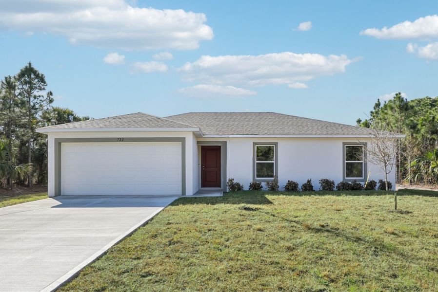 Front exterior of a home in the Palm Bay community, located in Palm Bay, FL (Image 3).