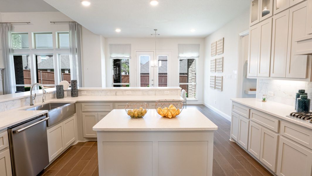 Furnished interior in a model home at La Frontera in Fort Worth (Image 5).