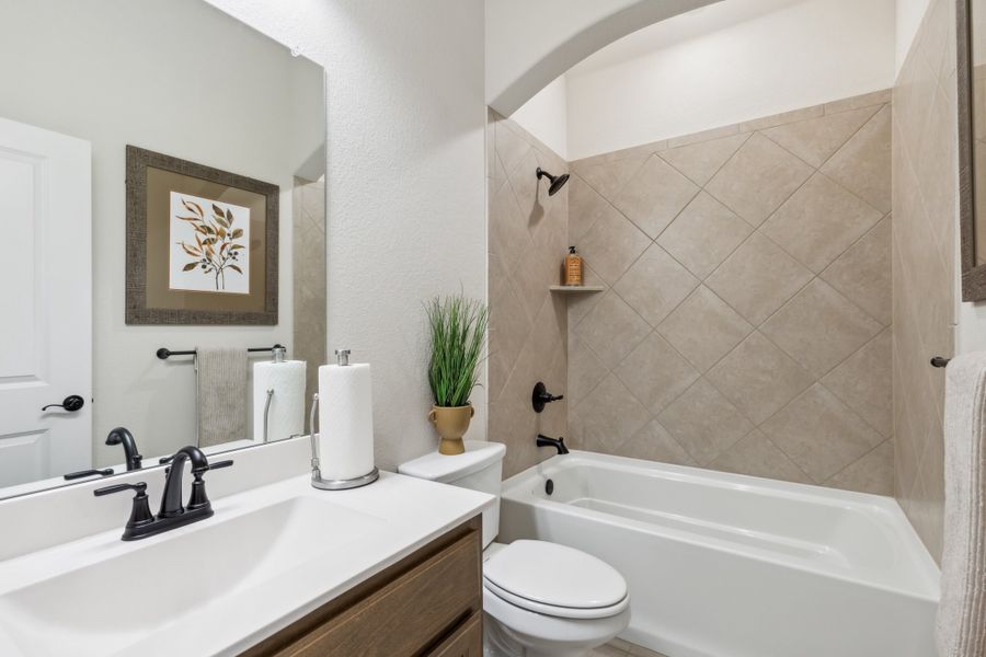 Furnished interior in a model home at Massey Meadows in Midlothian (Image 26).