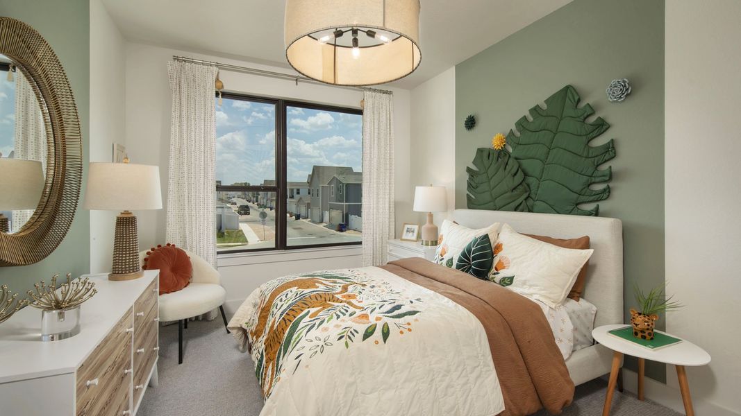 Furnished interior in a model home at Easton Park 60' in Austin (Image 24).