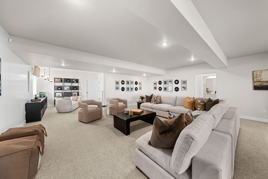Furnished interior in a model home at Trumark Homes at Tanterra in Parker (Image 52).