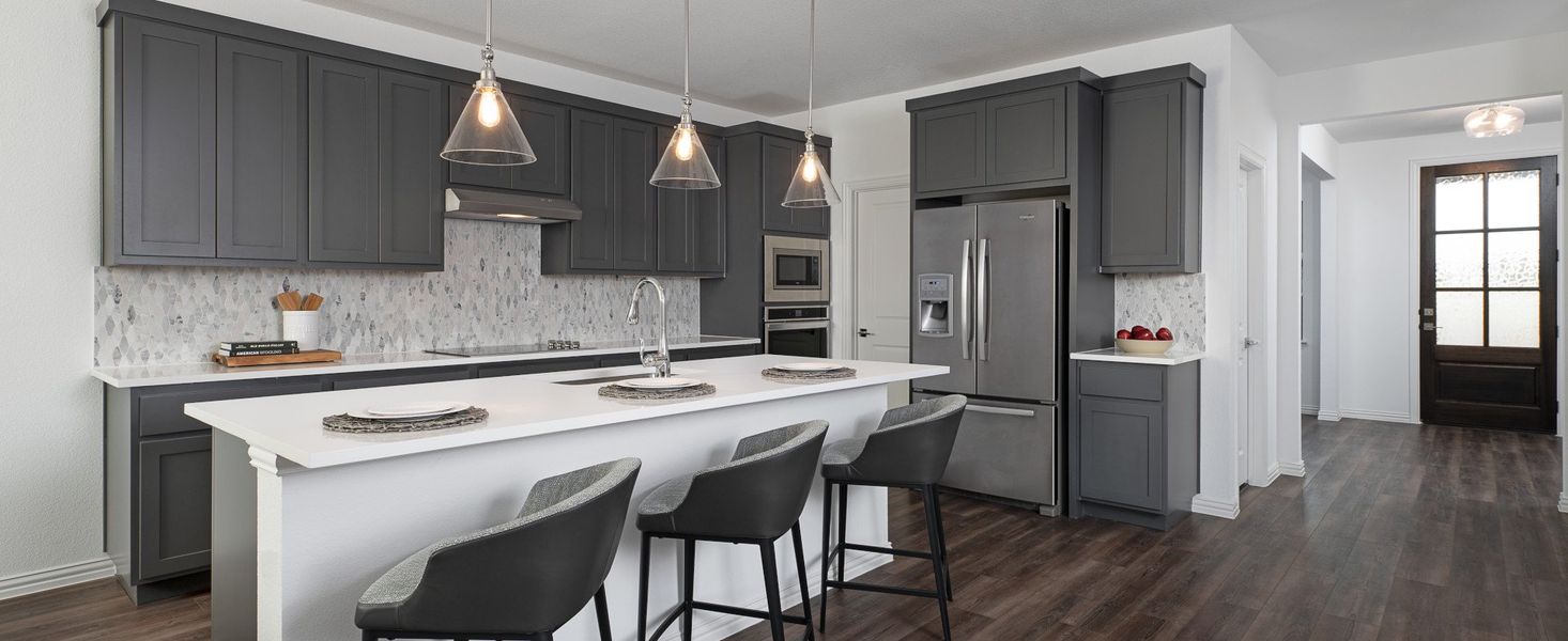 Furnished interior in a model home at Devonshire 50s in Forney (Image 13). Furnished interior in a model home at Devonshire 50s in Forney (Image 13).