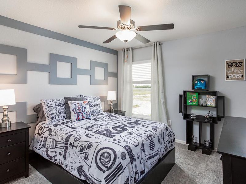 Secondary bedrooms provide space for everyone in your household - Serendipity model home in Winter Haven