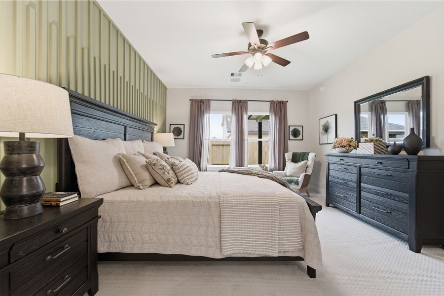 Furnished interior in a model home at Trails at Woodhaven Lakes in La Marque (Image 32).