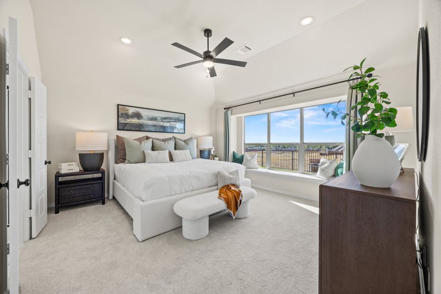 Furnished interior in a model home at Waterford Park in Weatherford (Image 28).