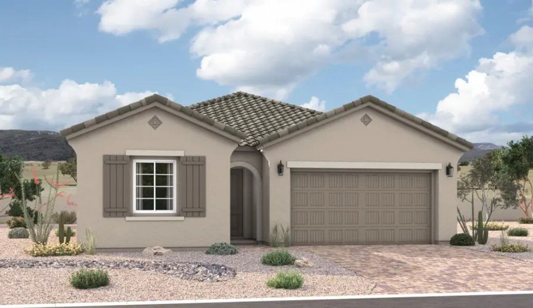 Front exterior of a home in the Retreat at Highlands at Northpointe community, located in Peoria, AZ (Image 4).