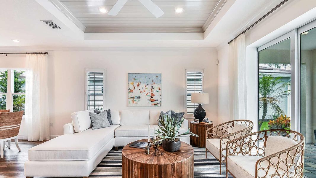 Furnished interior in a model home at Windward in Sarasota (Image 7).