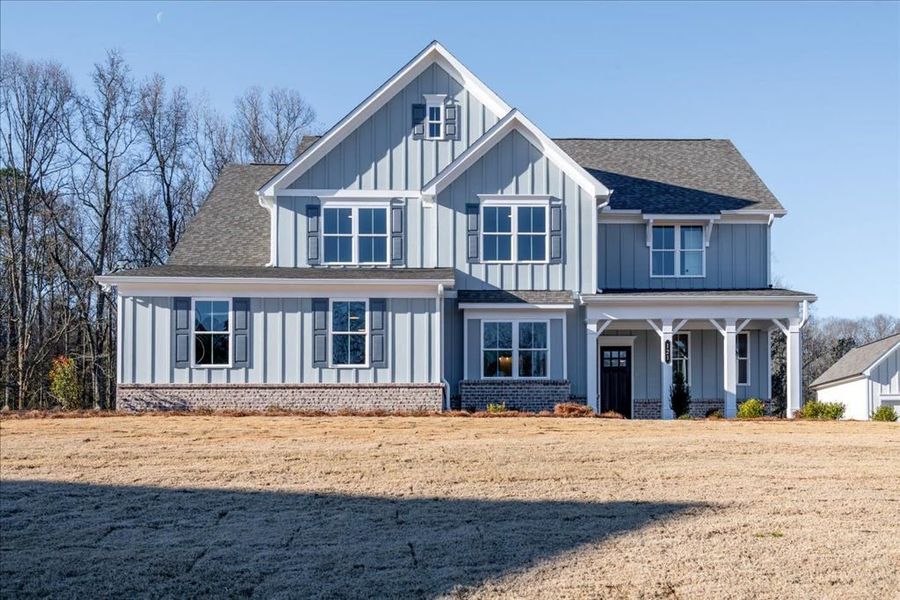 Front exterior of a home in the Autumn Brook community, located in Canton, GA (Image 15). Front exterior of a home in the Autumn Brook community, located in Canton, GA (Image 15).