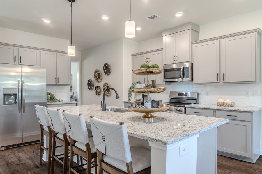 Furnished interior in a model home at Fairview Chase in Covington (Image 15).