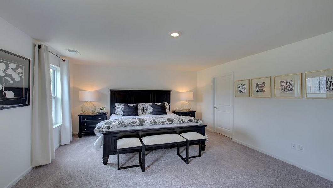 Furnished interior in a model home at Heritage Park in Fletcher (Image 20).