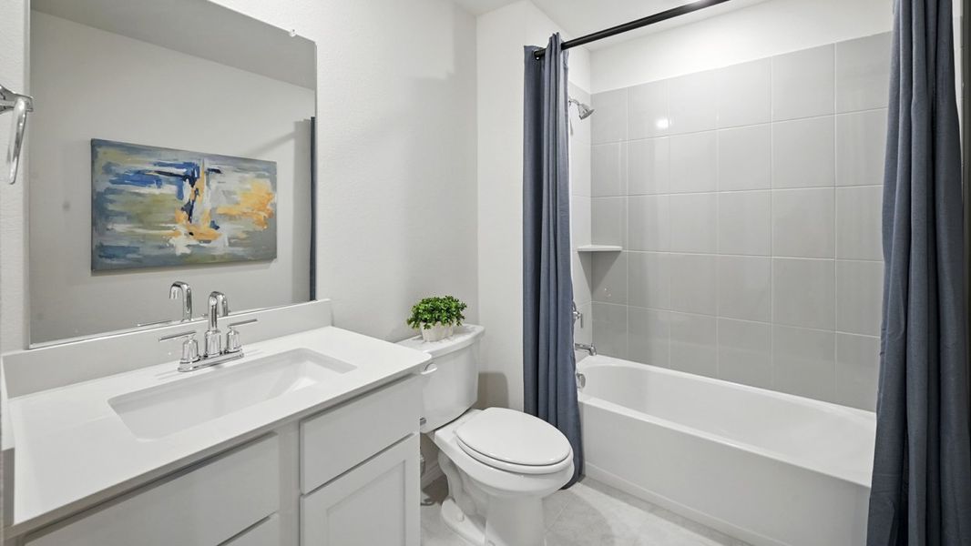 Furnished interior in a model home at Lilybrooke at Legacy Hills in Celina (Image 37).