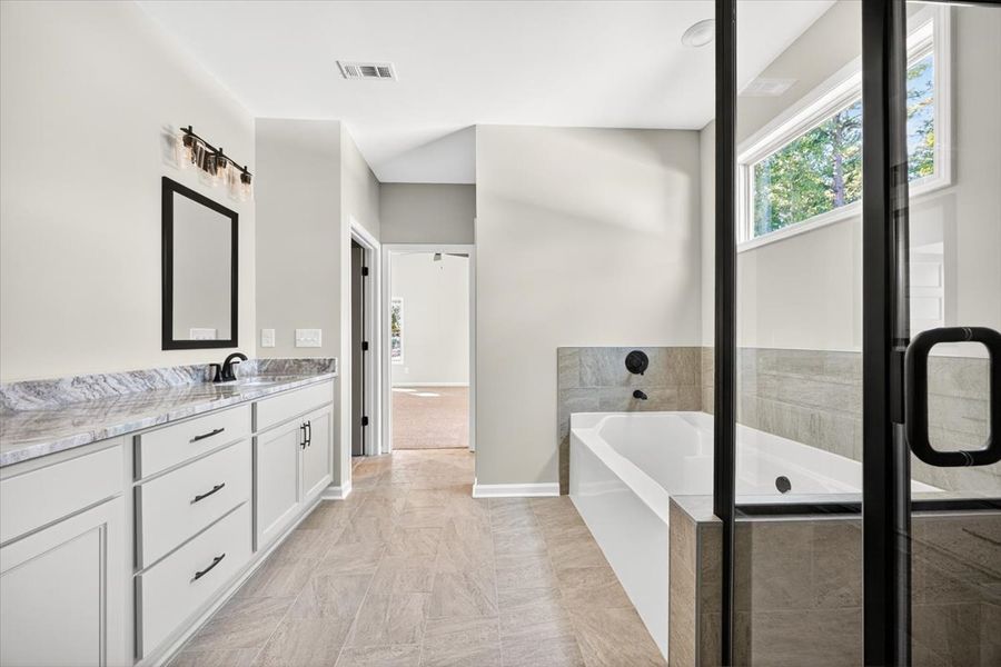 Furnished interior in a model home at Fair Oaks in Thomaston (Image 23).