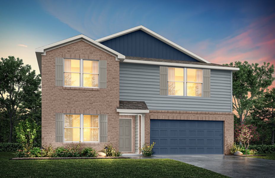Front exterior of a home in the River Oaks at Sawmill Road community, located in Chandler, TX (Image 2).