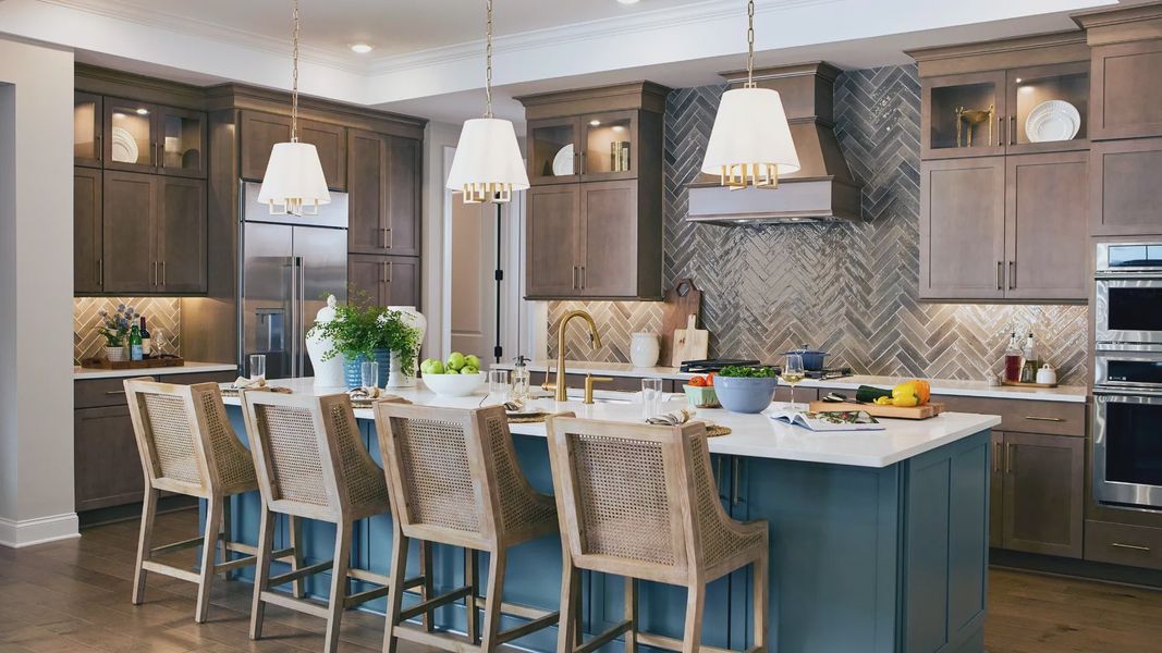 Furnished interior in a model home at The Courtyards at Walters Farm in Huntersville (Image 17).