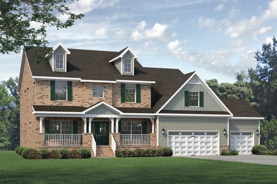 Front exterior of a home in the Blacksmith community, located in Stokesdale, NC (Image 10).