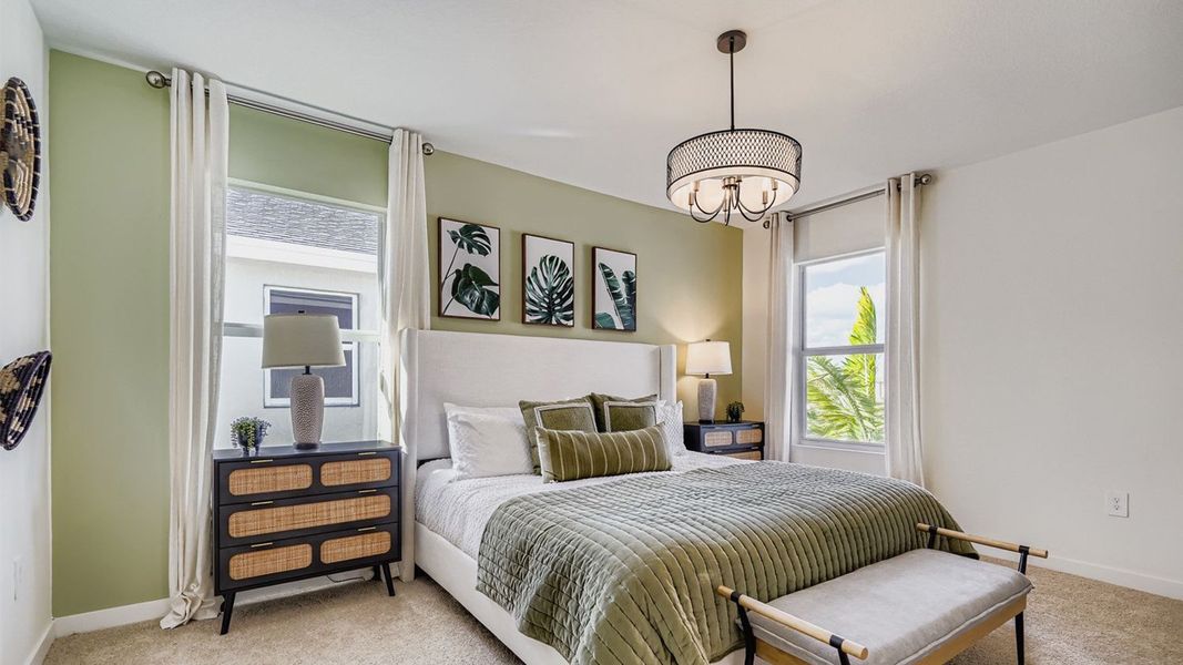 Furnished interior in a model home at Baywood II in Florida City (Image 6).