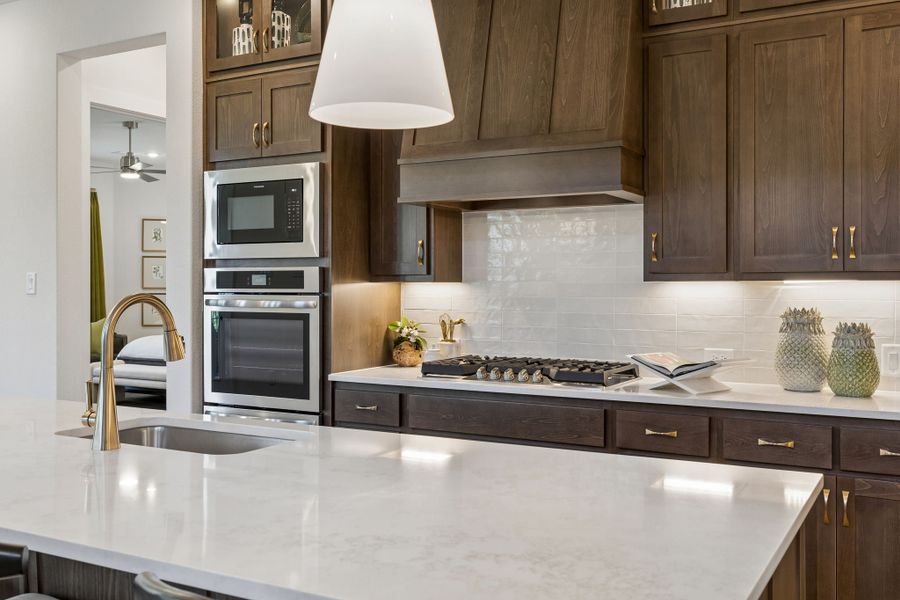 Furnished interior in a model home at Rainwater Crossing in Celina (Image 18). Furnished interior in a model home at Rainwater Crossing in Celina (Image 18).