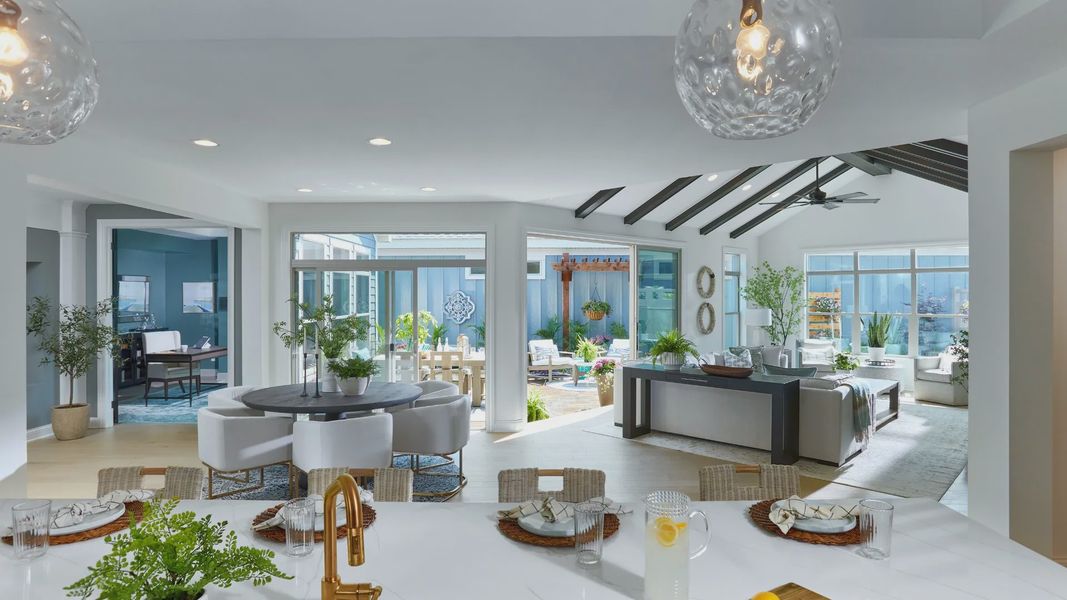 Furnished interior in a model home at The Courtyards at Holly Springs in Canton (Image 6).