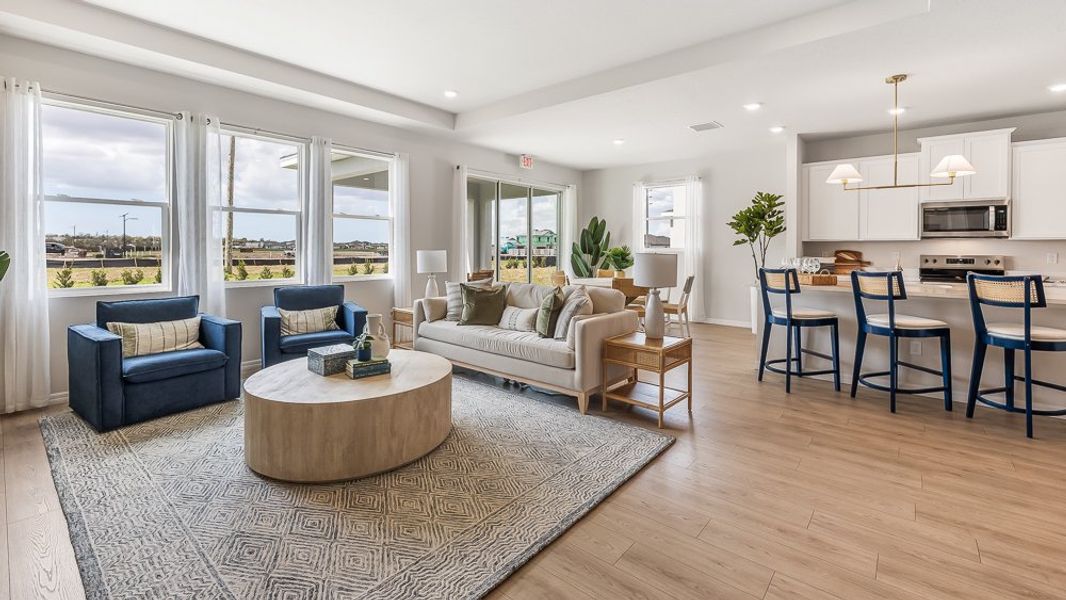 Furnished interior in a model home at Silverstone North in Palmetto (Image 8).