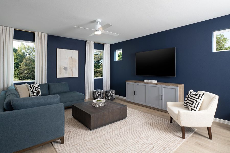 Furnished interior in a model home at Sereno Oaks at Buckner Terrace in Dallas (Image 6).