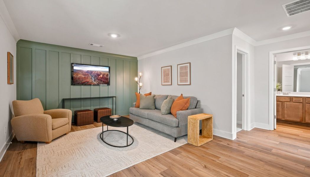 Furnished interior in a model home at Fowler Farms in Auburn (Image 55).