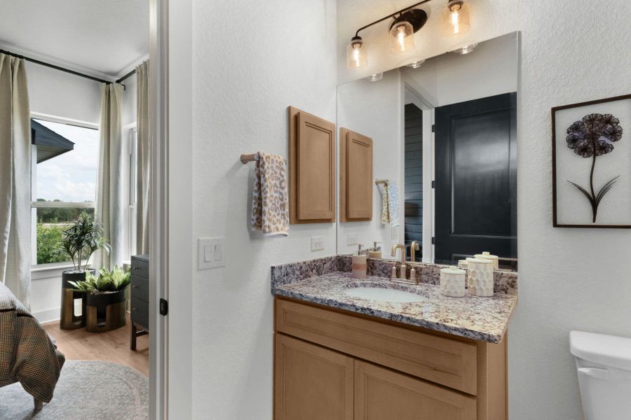 Furnished interior in a model home at Davis Ranch in San Antonio (Image 20). Furnished interior in a model home at Davis Ranch in San Antonio (Image 20).