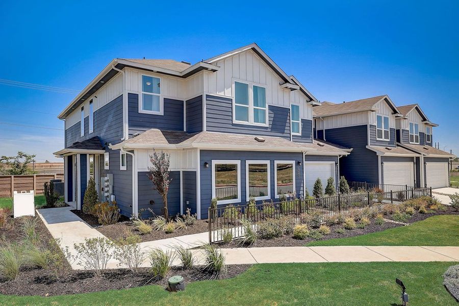 Front exterior of a home in the Center 45 community, located in Round Rock, TX (Image 2). Front exterior of a home in the Center 45 community, located in Round Rock, TX (Image 2).