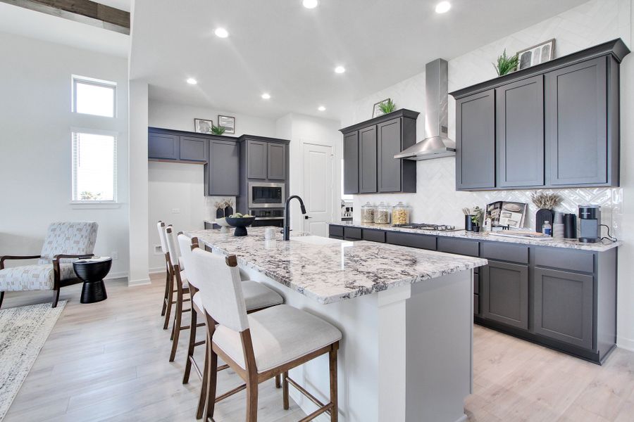 Furnished interior in a model home at Canterra Creek  60' in Iowa Colony (Image 33).