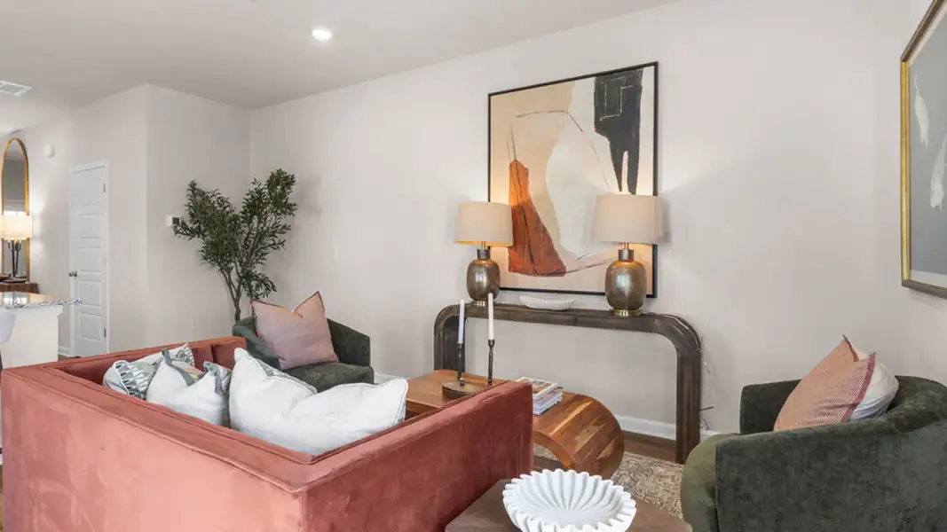 Furnished interior in a model home at Abilene Acres in Tallahassee (Image 35).