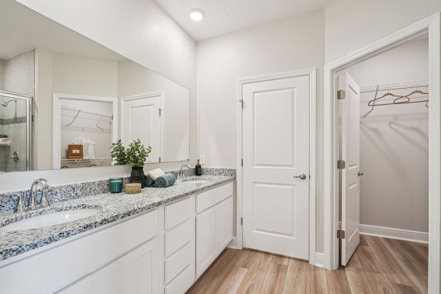 Furnished interior in a model home at Oakhaven Walk in Gainesville (Image 7).