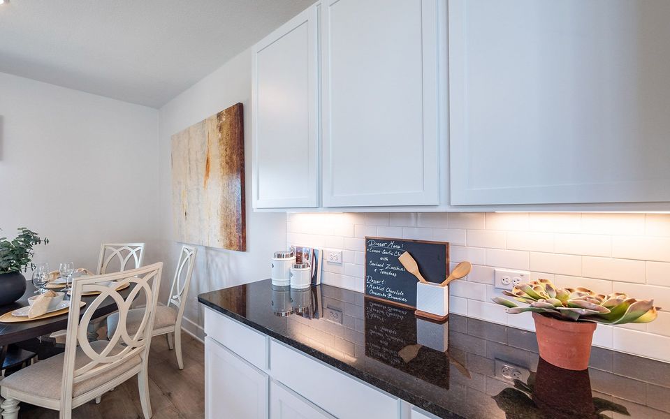 Furnished interior in a model home at The Grove in Sherman (Image 18).