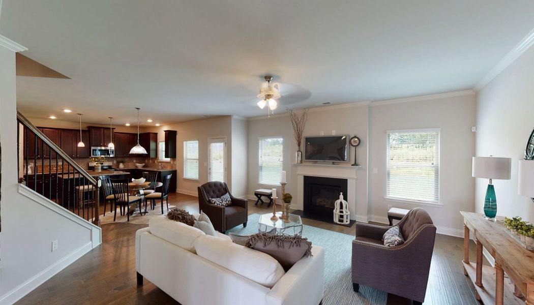 Furnished interior in a model home at Oak Mountain View in Carrollton (Image 15). Furnished interior in a model home at Oak Mountain View in Carrollton (Image 15).