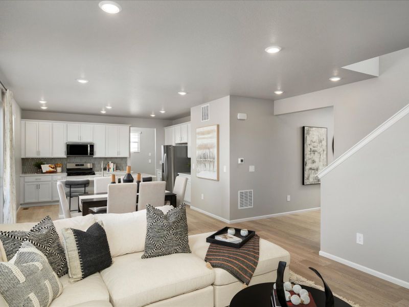 Furnished interior in a model home at Hidden Valley Farm in Severance (Image 6).