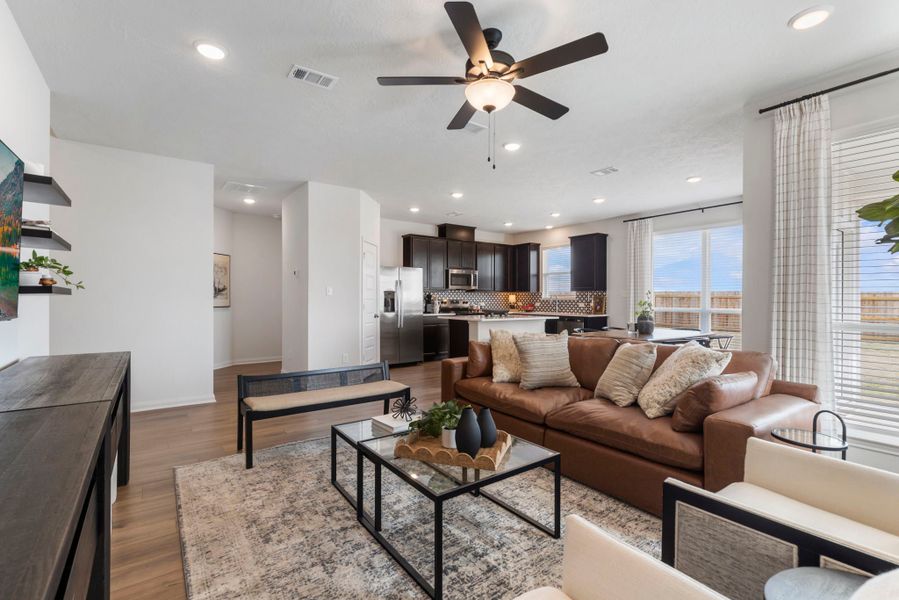 Furnished interior in a model home at Grand Lake in Snook (Image 4).