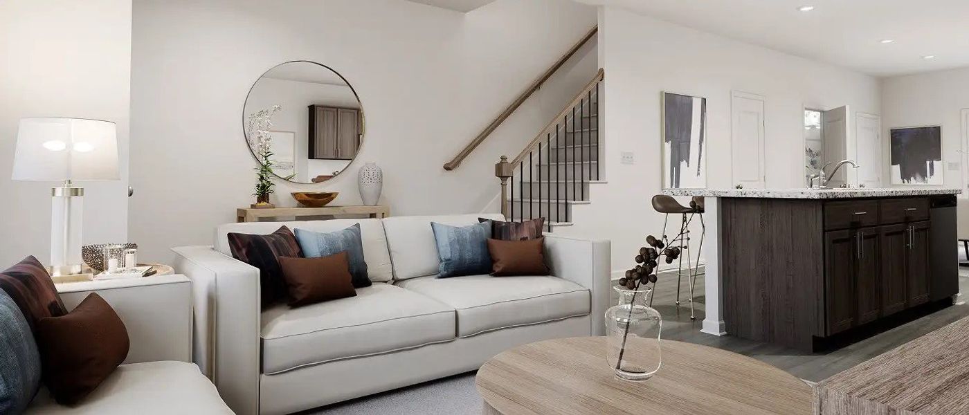 Furnished interior in a model home at Wesley Downs in Durham (Image 14). Furnished interior in a model home at Wesley Downs in Durham (Image 14).