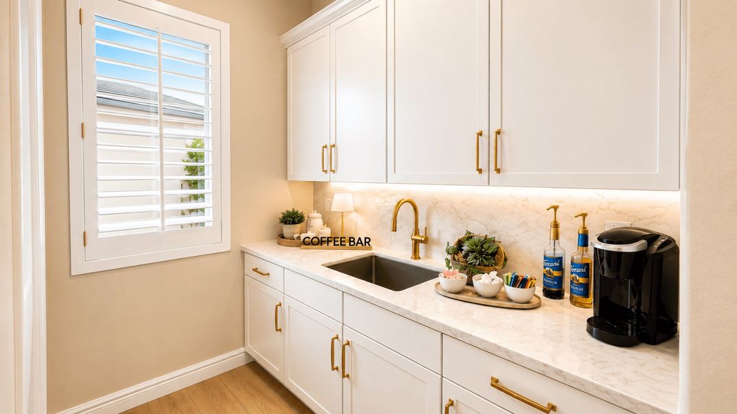 Furnished interior in a model home at Fairways in Victory at Verrado in Buckeye (Image 39).