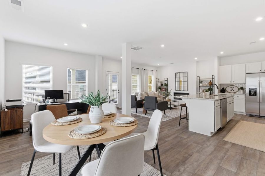 Furnished interior in a model home at Park Center Pointe in Austell (Image 6).