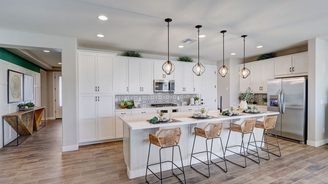 Furnished interior in a model home at The Lakes at Rancho El Dorado in Maricopa (Image 18). Furnished interior in a model home at The Lakes at Rancho El Dorado in Maricopa (Image 18).