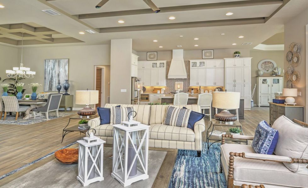 Furnished interior in a model home at Connerton in Land O' Lakes (Image 7).