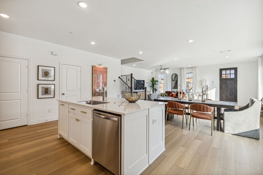 Furnished interior in a model home at Village on Main Street in Frisco (Image 26).