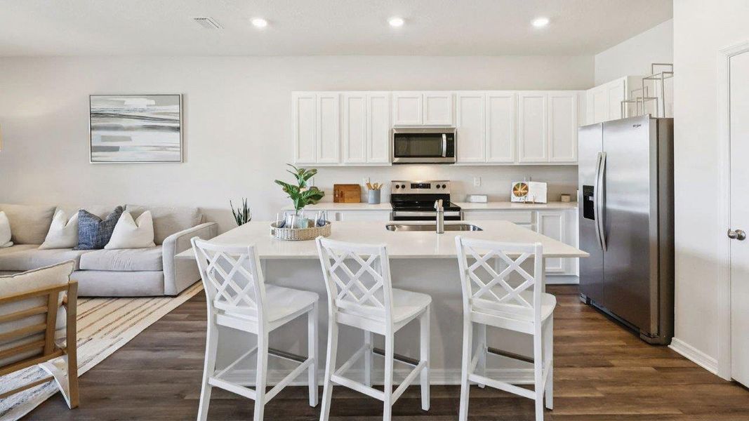 Furnished interior in a model home at Brentwood in Davenport (Image 9).
