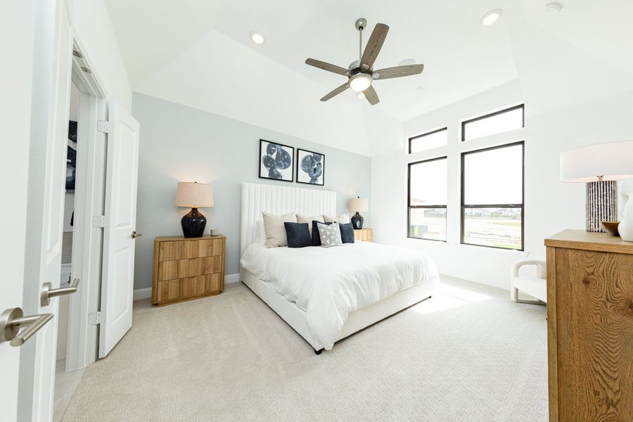 Furnished interior in a model home at Elyson in Katy (Image 7).
