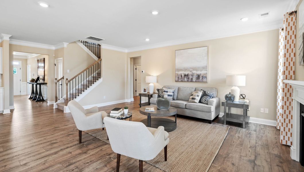 Furnished interior in a model home at Chumley Estates in Reidville (Image 24). Furnished interior in a model home at Chumley Estates in Reidville (Image 24).