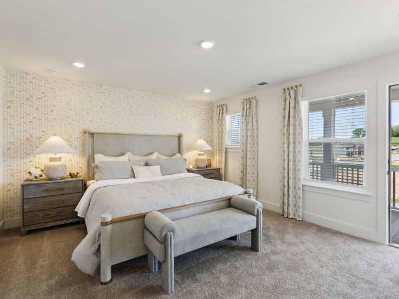 The primary suite offers a private retreat.