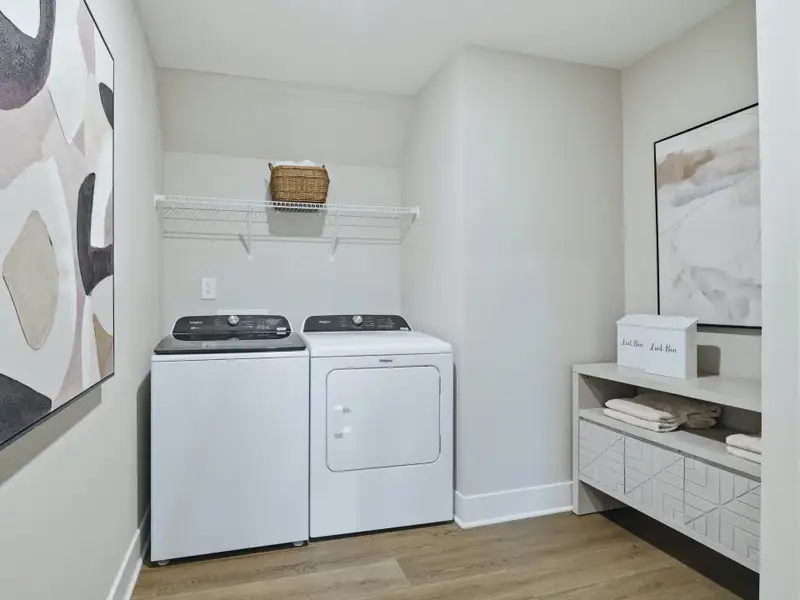 Furnished interior in a model home at Barrow Meadows in Zebulon (Image 26).