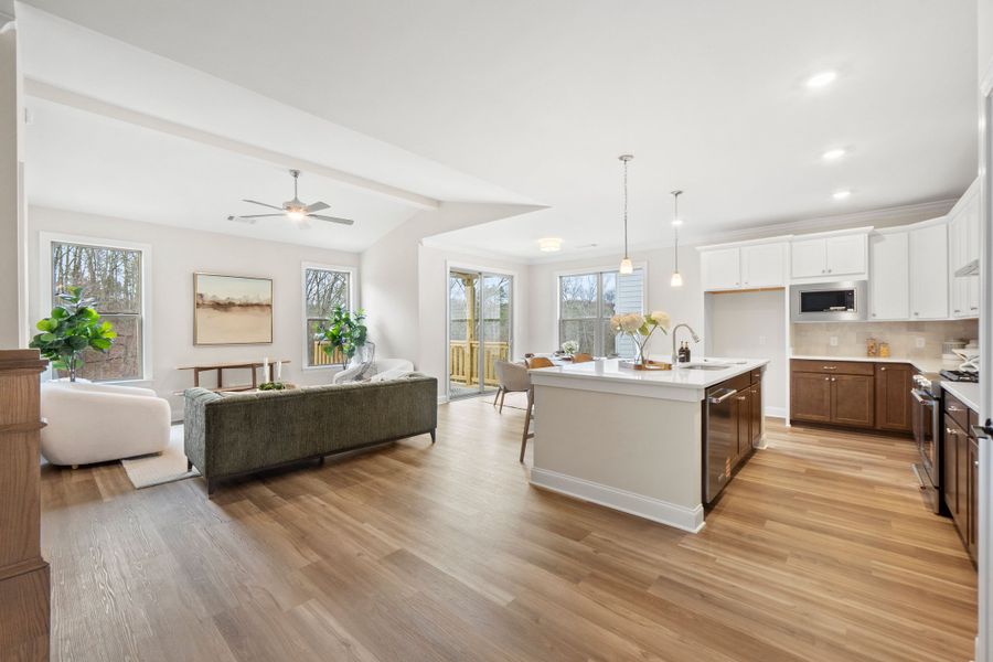 Furnished interior in a model home at Hamilton on Hunter West in Ooltewah (Image 13).