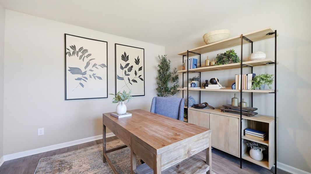 Furnished interior in a model home at Carter Ridge in Greenville (Image 7).