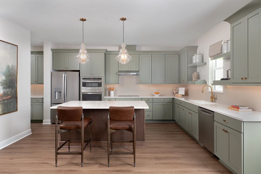 Furnished interior in a model home at Tyson Reserve in St. Cloud (Image 11).